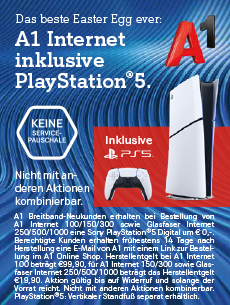 A1 Internet mit Sony PlayStation 5 Digital