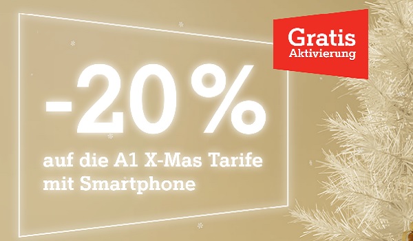 Aktion: A1 Aktionstage - 20% auf A1 X-Mas Tarife