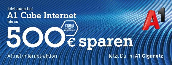 A1 Cube Internet: bis zu 500 Euro sparen 