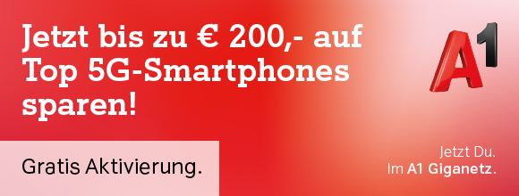A1 Osteraktion: Jetzt bis zu 200,- Euro auf Top 5G Smartphones sparen
