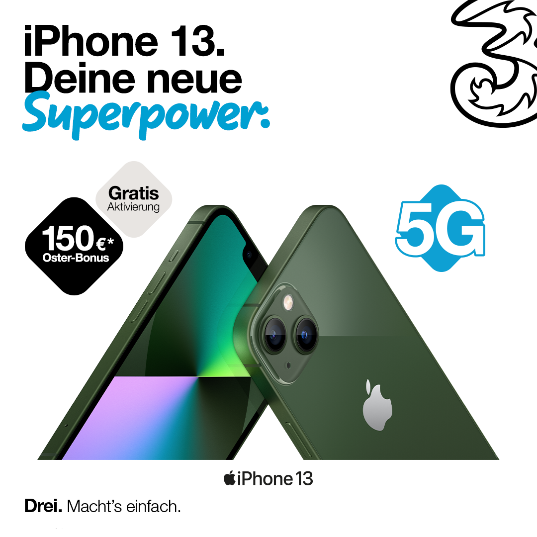 Drei Oster Aktion Apple iPhone 13