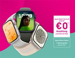  	 Apple Watches jetzt zum Aktionspreis mit 0,- Euro Anzahlung!