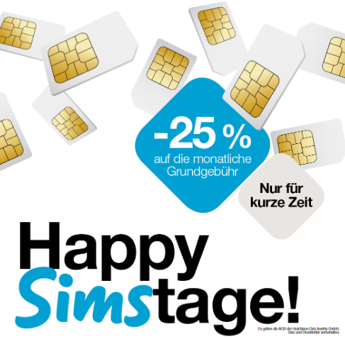 Happy Sim Tage bei Drei