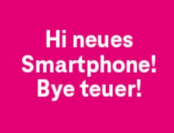 Mit dem Tarif Hi!Magenta Smartphone mit 40 GB Datenvolumen um 19,- Euro. Dazu ein Smartphone ab 0,- Euro