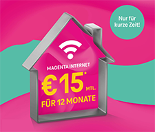 Magenta Aktion Internet ab 26.03.2024 10,- / 15,- Euro Grundgebühr für 12 Monate