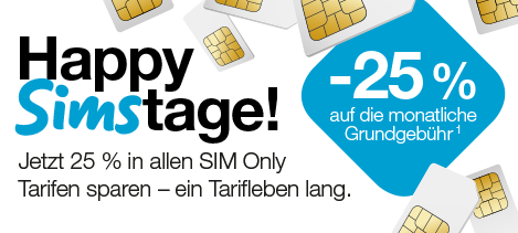 SIM Only Telefonie-Tarife in Aktion bei Drei